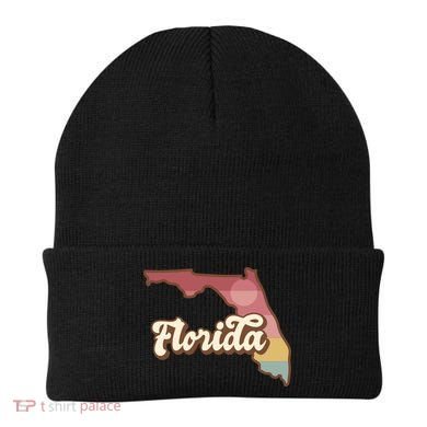 Retro Florida Sunset Beanie