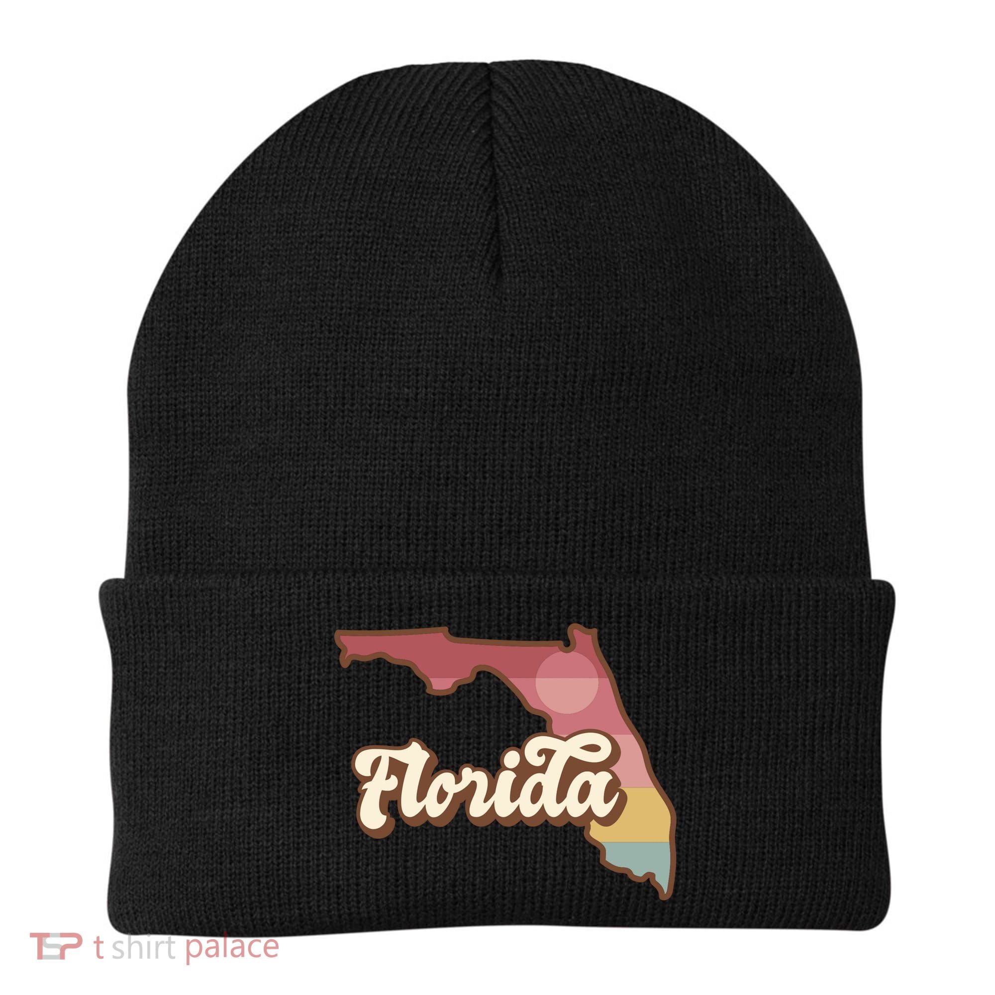 Retro Florida Sunset Beanie