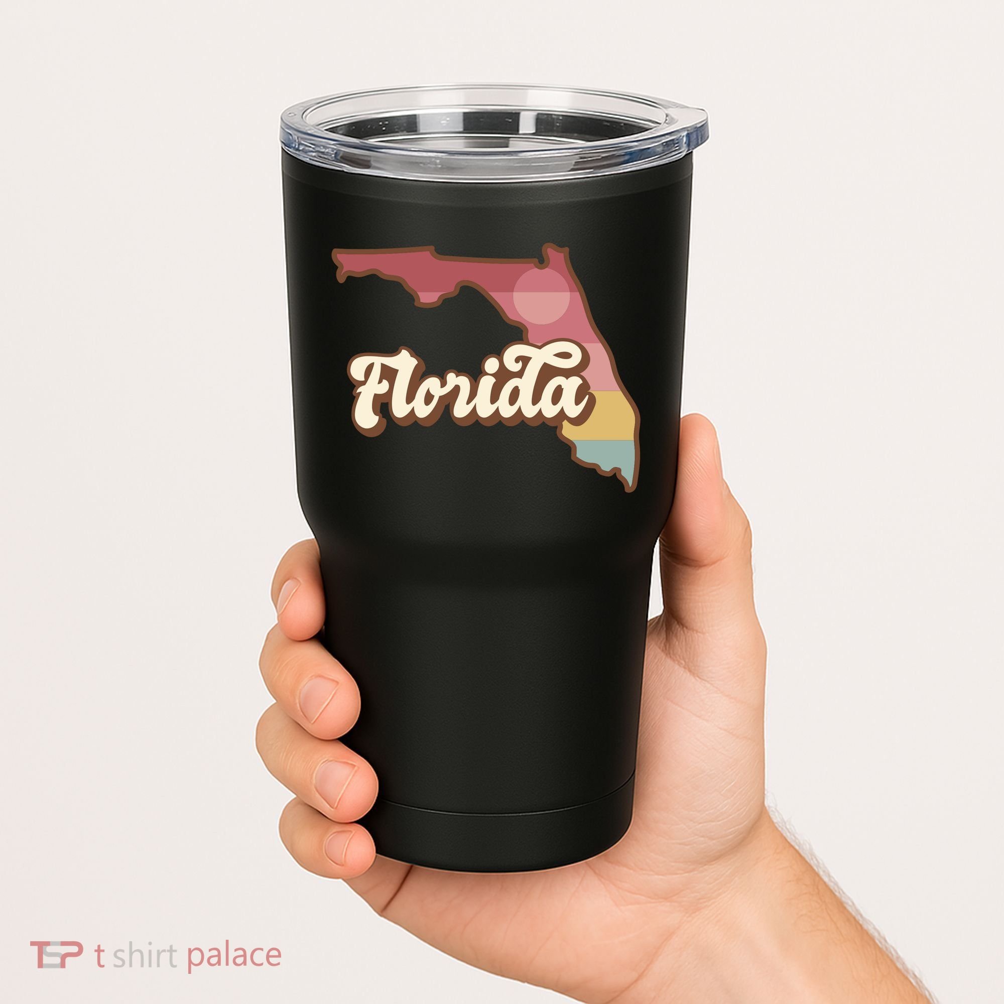 Retro Florida Sunset Tumbler