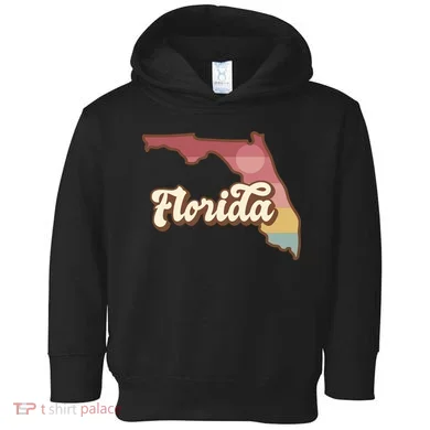 Retro Florida Sunset Toddler Hoodie
