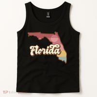 Retro Florida Sunset Tank Top thumb 2