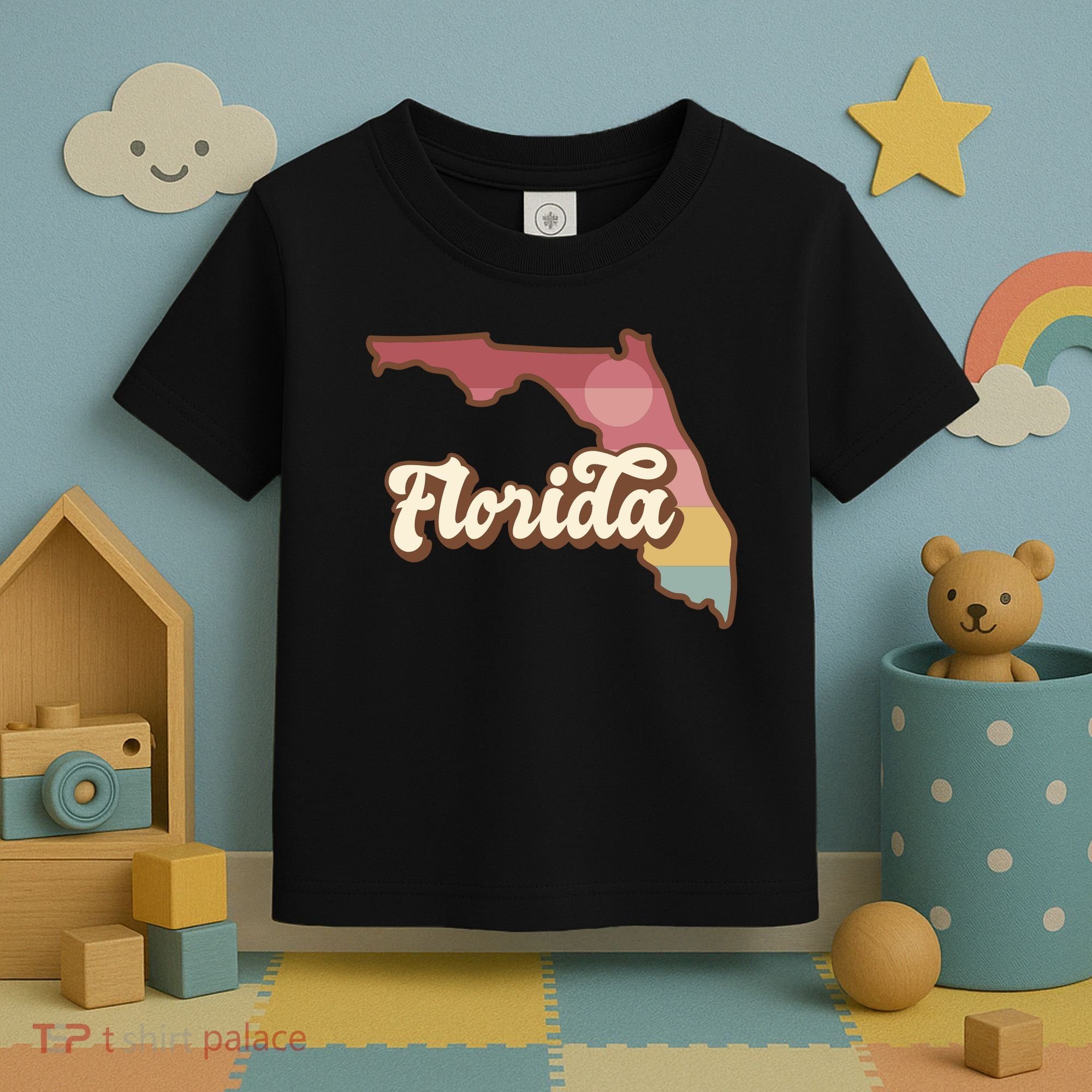 Retro Florida Sunset Toddler T-Shirt
