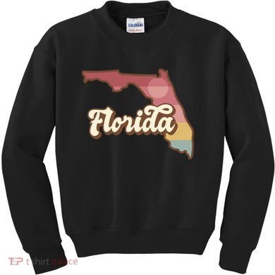 Retro Florida Sunset Kids Sweatshirt