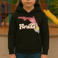 Retro Florida Sunset Kids Hoodie thumb 3