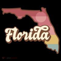 Retro Florida Sunset Kids Long Sleeve Shirt thumb 2