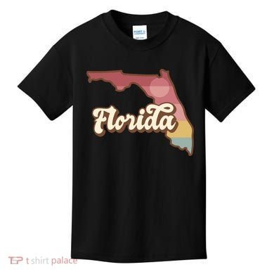 Retro Florida Sunset Kids T-Shirt
