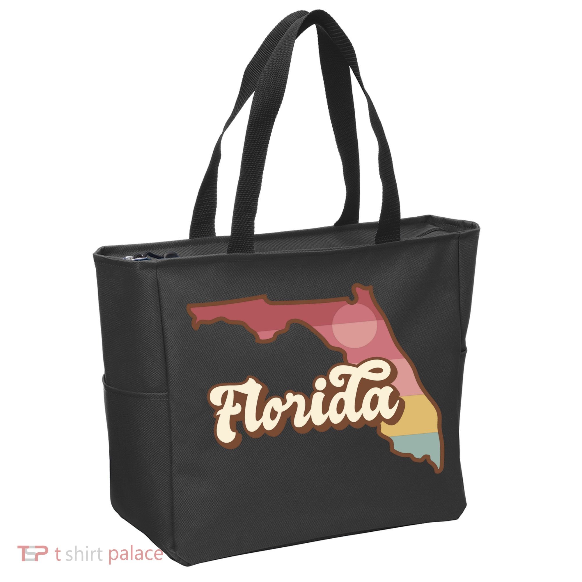 Retro Florida Sunset Tote Bag