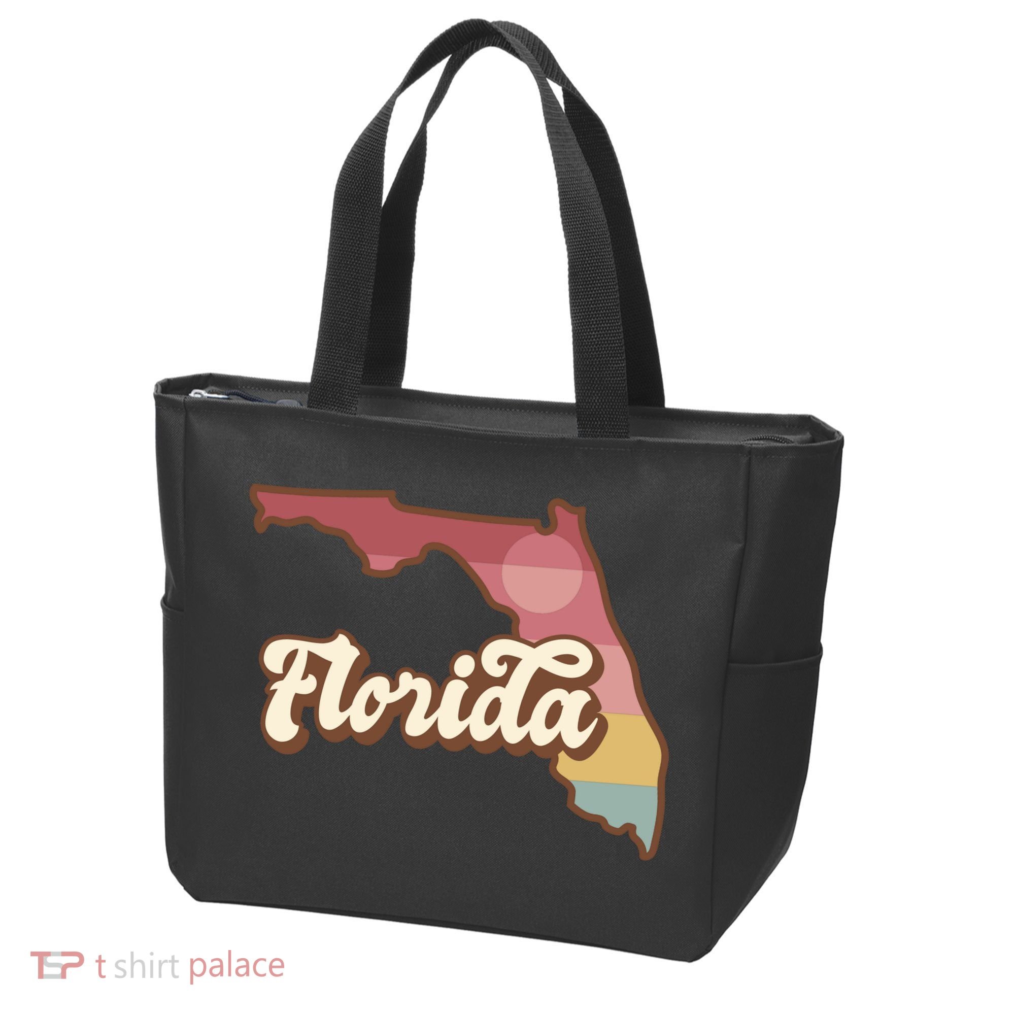 Retro Florida Sunset Tote Bag