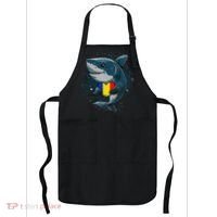 Romania Flag Shark Romanian Roots Heart Romanian Pride Apron thumb 0