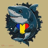 Romania Flag Shark Romanian Roots Heart Romanian Pride Hoodie thumb 7