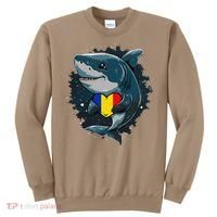 Romania Flag Shark Romanian Roots Heart Romanian Pride Sweatshirt thumb 0