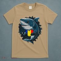 Romania Flag Shark Romanian Roots Heart Romanian Pride T-Shirt thumb 5