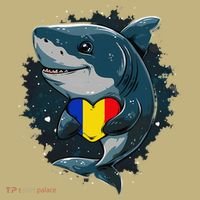 Romania Flag Shark Romanian Roots Heart Romanian Pride T-Shirt thumb 7