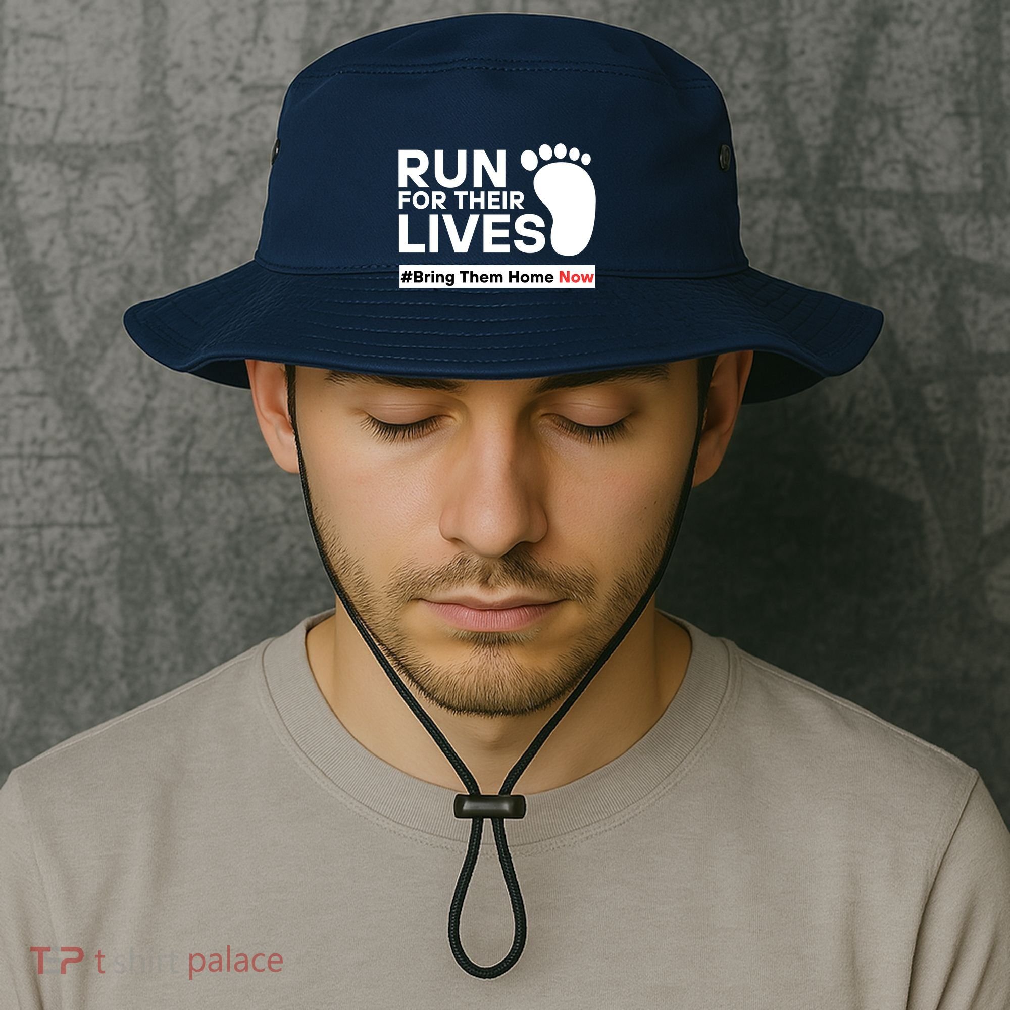 Run For Their Lives Bring Them Home Now Bucket Hat