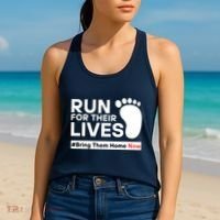 Run For Their Lives Bring Them Home Now Women's Tank Top thumb 2