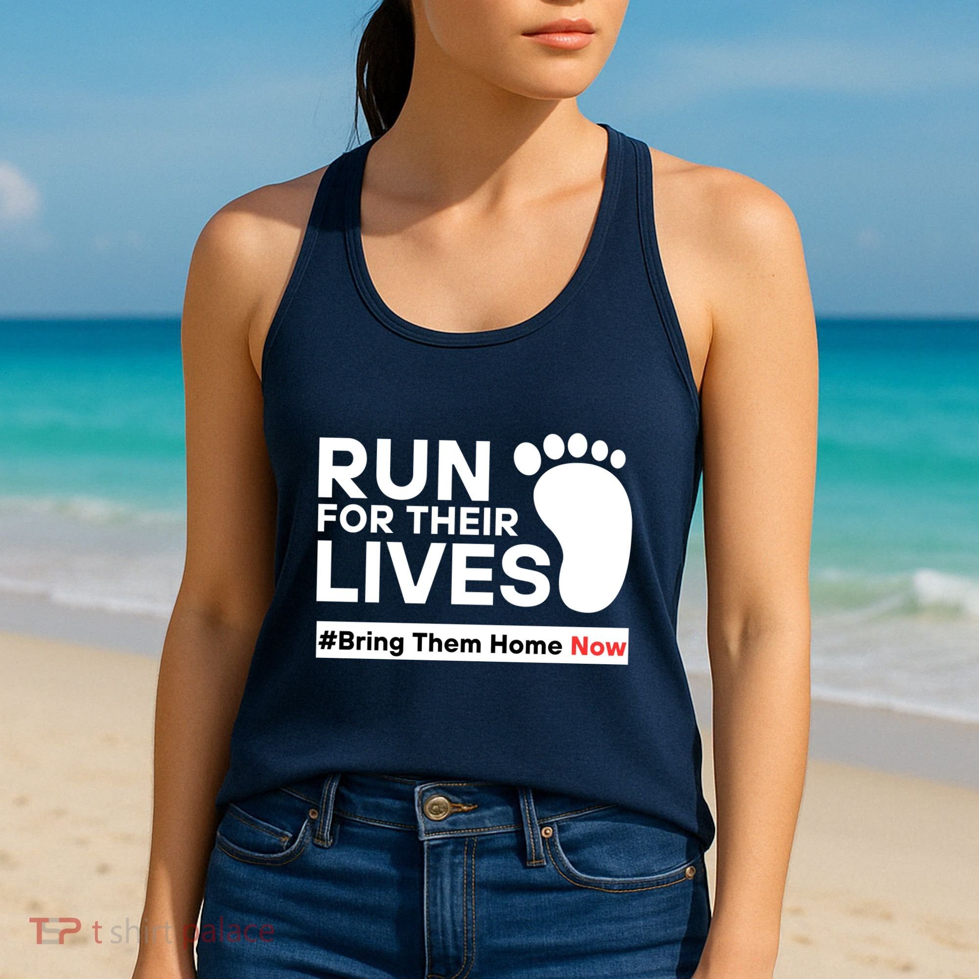 Run For Their Lives Bring Them Home Now Women's Tank Top