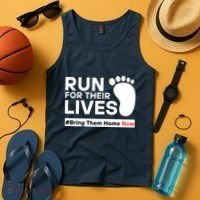 Run For Their Lives Bring Them Home Now Tank Top thumb 4