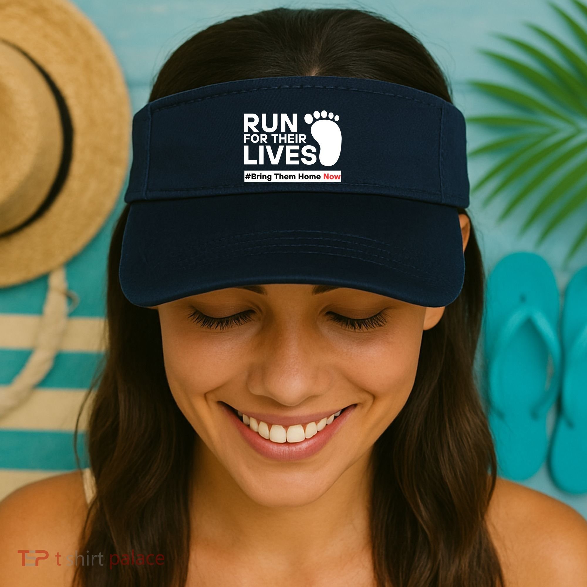 Run For Their Lives Bring Them Home Now Visor