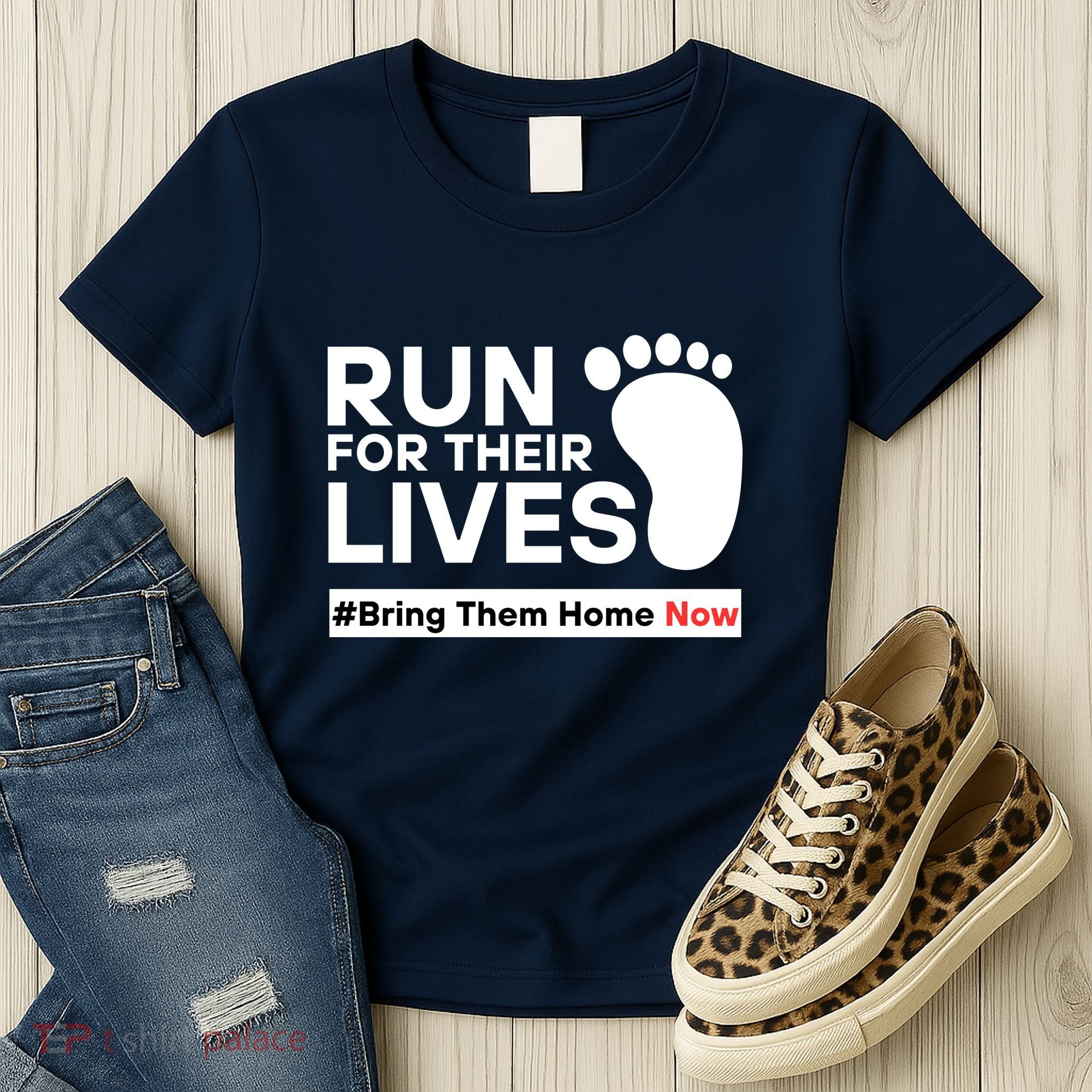 Run For Their Lives Bring Them Home Now Women's T-Shirt