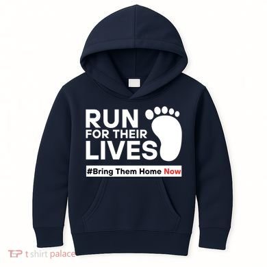 Run For Their Lives Bring Them Home Now Kids Hoodie