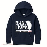 Run For Their Lives Bring Them Home Now Kids Hoodie thumb 0