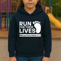Run For Their Lives Bring Them Home Now Kids Hoodie thumb 3