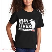 Run For Their Lives Bring Them Home Now Kids T-Shirt thumb 2