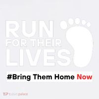 Run For Their Lives Bring Them Home Now Garment-Dyed Sweatshirt thumb 2
