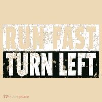 Run Fast Turn Left Funny Track Racing Joke Baby Bodysuit thumb 2