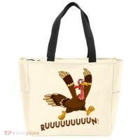 Run Funny Thanksgiving Turkey Tote Bag thumb 0