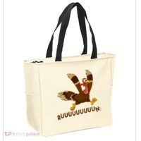 Run Funny Thanksgiving Turkey Tote Bag thumb 2