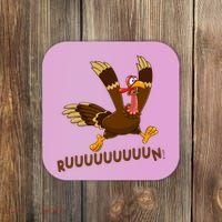Run Funny Thanksgiving Turkey Coaster thumb 0