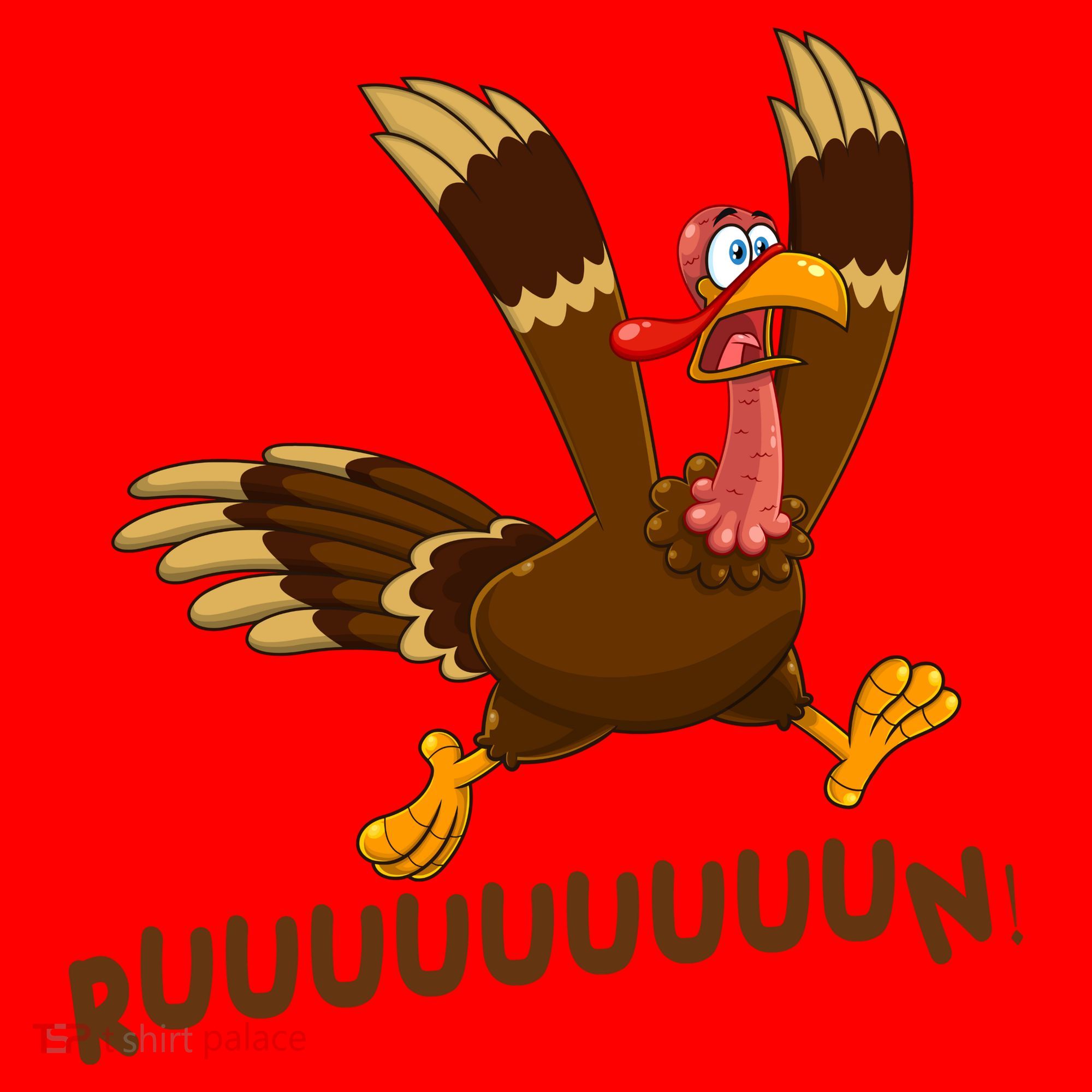 Run Funny Thanksgiving Turkey Santa Hat