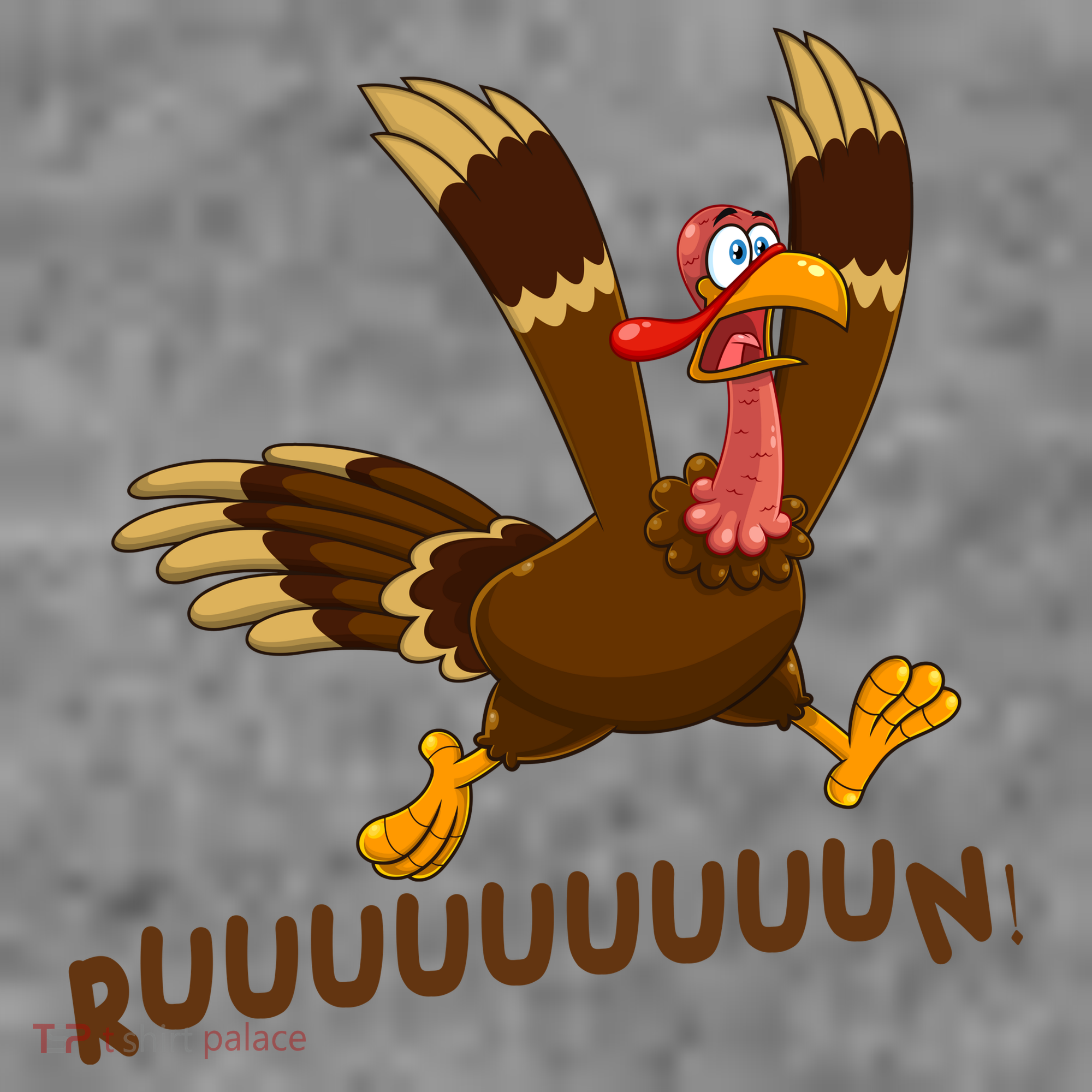 Run Funny Thanksgiving Turkey Toddler Hoodie