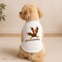Run Funny Thanksgiving Turkey Doggie Tank thumb 2