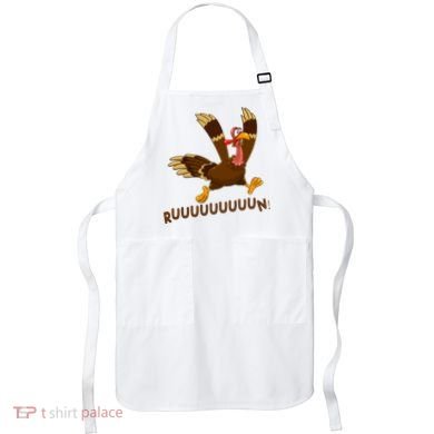 Run Funny Thanksgiving Turkey Apron