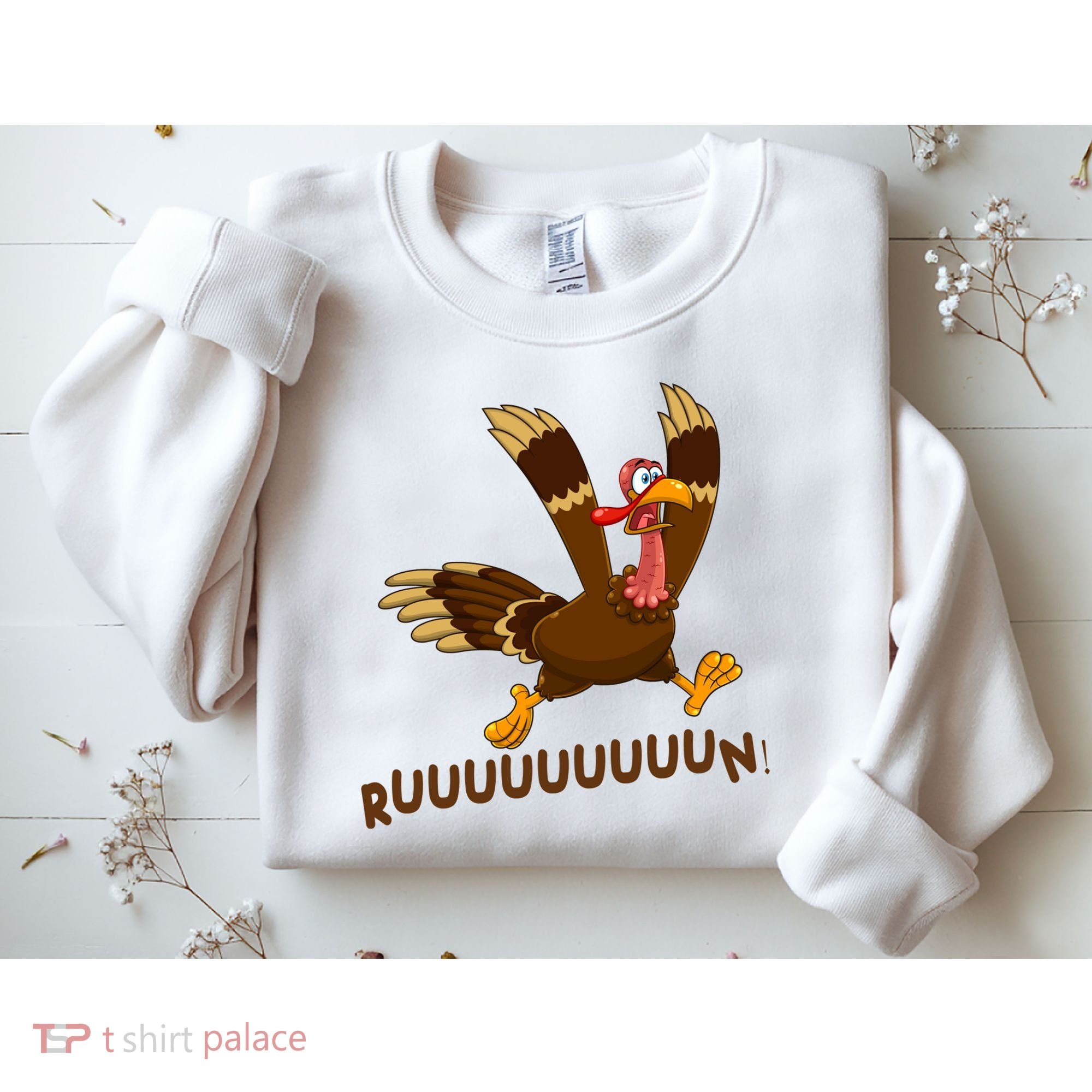 Run Funny Thanksgiving Turkey Sweatshirt