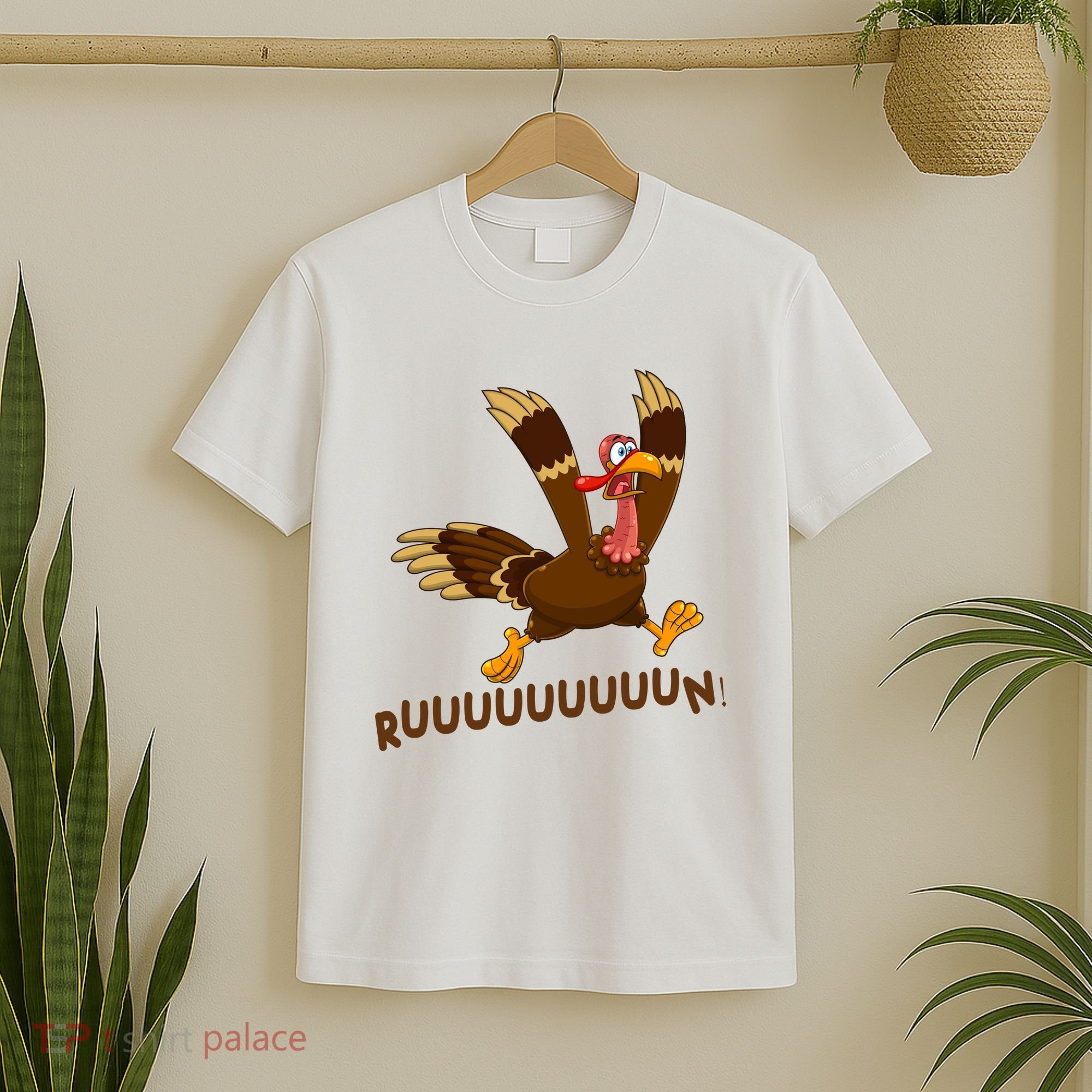 Run Funny Thanksgiving Turkey T-Shirt