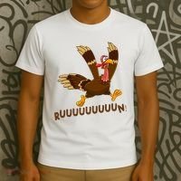 Run Funny Thanksgiving Turkey T-Shirt thumb 3