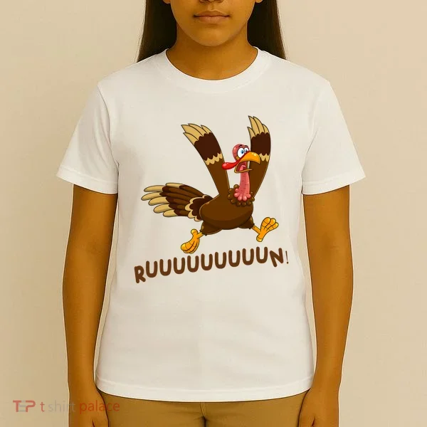 Run Funny Thanksgiving Turkey T-Shirt