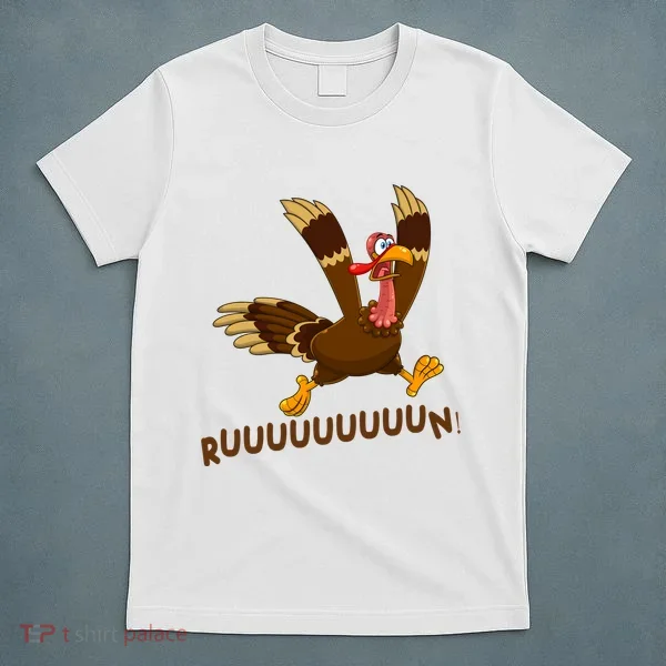 Run Funny Thanksgiving Turkey T-Shirt