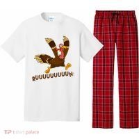 Run Funny Thanksgiving Turkey Pajama Set thumb 0