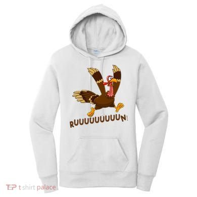 Run Funny Thanksgiving Turkey Women's Hoodie