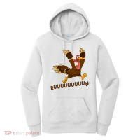 Run Funny Thanksgiving Turkey Women's Hoodie thumb 0