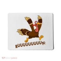 Run Funny Thanksgiving Turkey Mousepad thumb 0