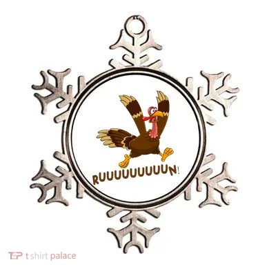 Run Funny Thanksgiving Turkey Ornament