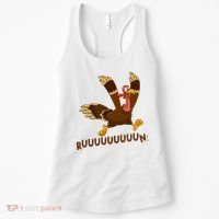 Run Funny Thanksgiving Turkey Women's Tank Top thumb 0