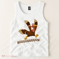 Run Funny Thanksgiving Turkey Tank Top thumb 2