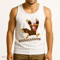 Run Funny Thanksgiving Turkey Tank Top thumb 3