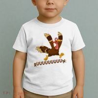 Run Funny Thanksgiving Turkey Toddler T-Shirt thumb 2
